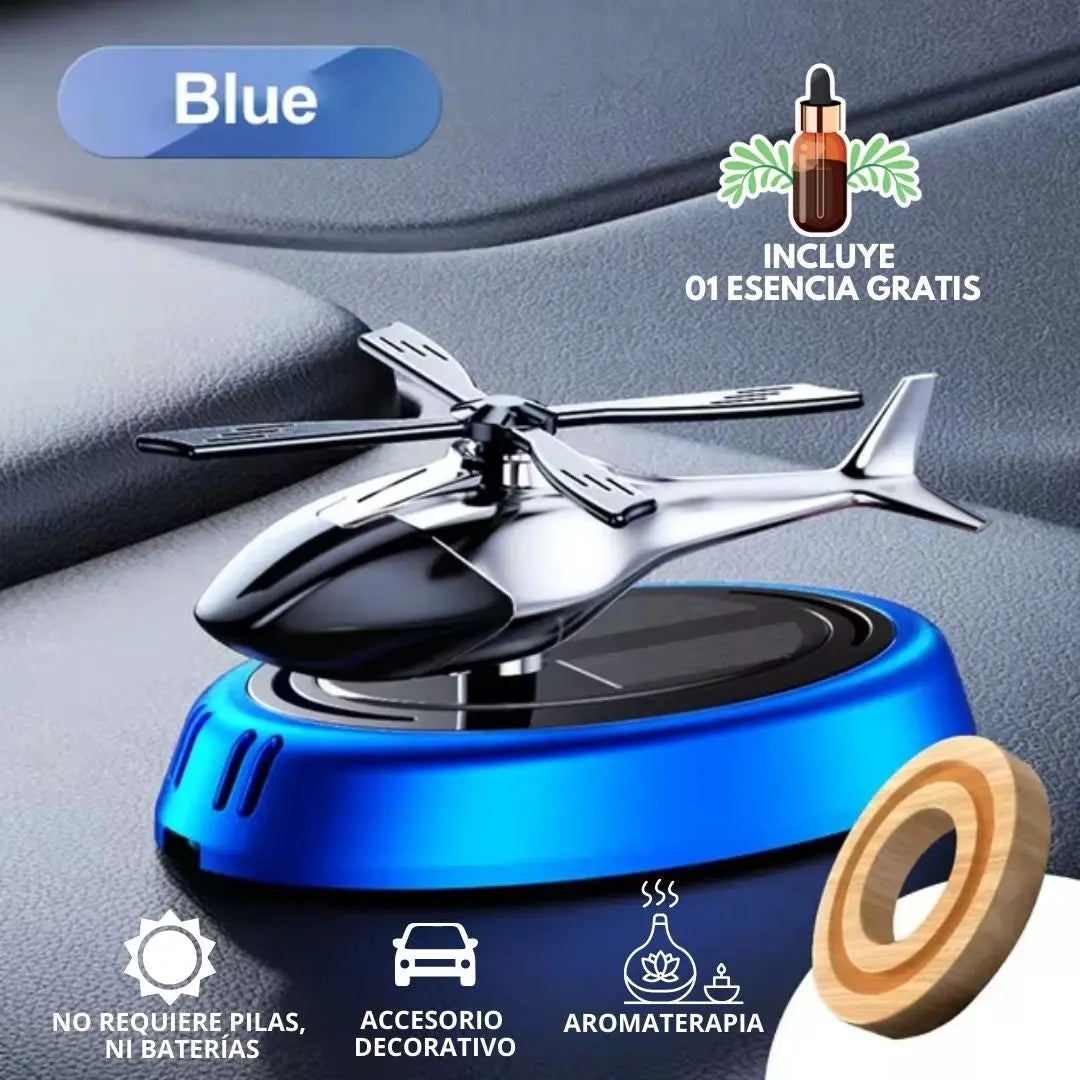 Difusor Helicóptero Solar para autos: Helifresh