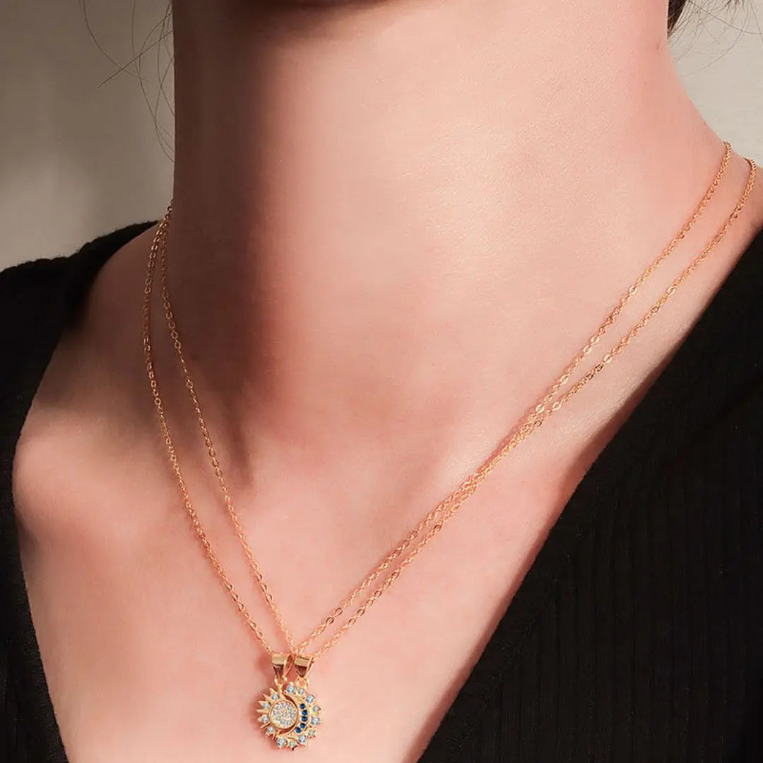 COLLAR SOL Y LUNA: Dualidad perfecta