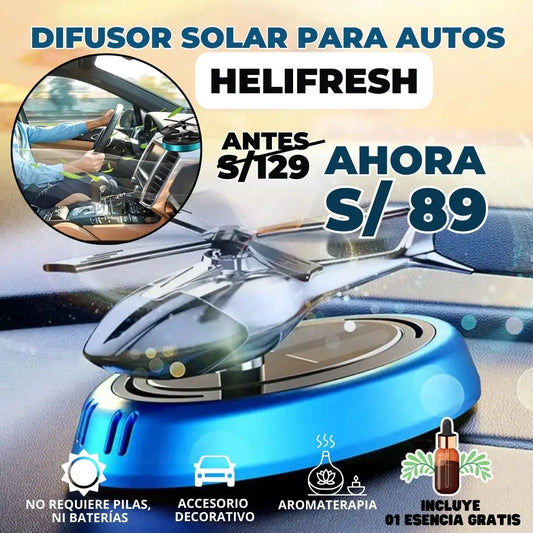 Difusor Helicóptero Solar para autos: Helifresh