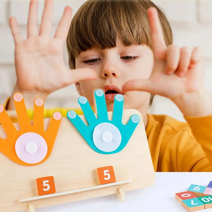 TABLERO MONTESSORI MANITOS MATEMÁTICAS 🖐