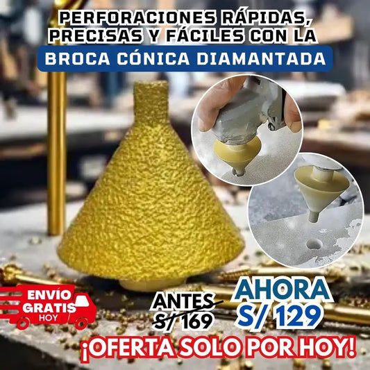 BROCA CÓNICA DIAMANTADA MULTIFUNCIONAL